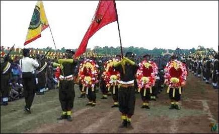 Tharavai military parade