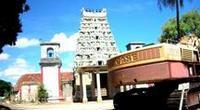 army heavy machinery parked in front of Kottadi Pillaiyar temple