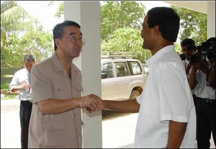 Japanese ambassador and Thamilselvan