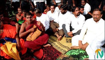 Buddhist Monks protest