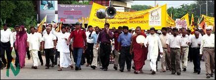 JVP-SLFP march