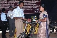 TRO distributes bicycles to tsunami affected pre-school teachers