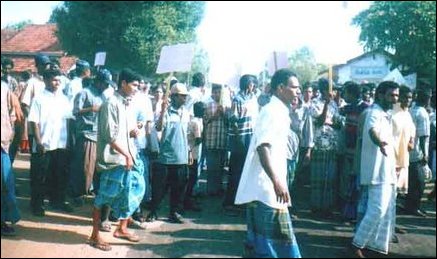 Batticaloa Protest.