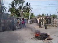 Protest in Gurunagar