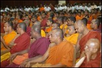 A section of monks attending the conference