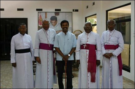 NorthEast Catholic Bishop meet LTTE's Political Head