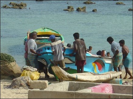 After the tsunami, Munai was the first fishing hamlet in Vadamaradchy area where fishermen resumed using mechanized boats. In other areas fishing is limited to the use of Catamarans (wooden drafts) and fishermen do not venture far out into the sea.