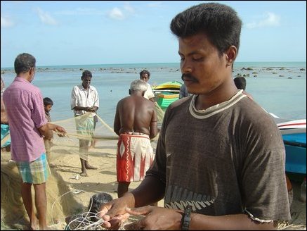 Mr. Nanthakumar says that on an average his daily catch is 300kg. 