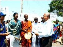 Women's peace march in Trinco