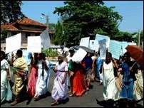 Women's peace march in Trinco
