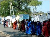 Women's peace march in Trinco