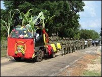 The remains of Sea Tigers laid to rest in Vanni.