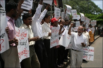 Colombo protest