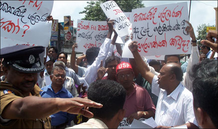 colombo protest