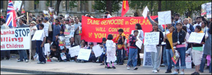 British Tamil protest