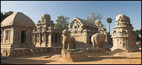 Mamallapuram: five rathas