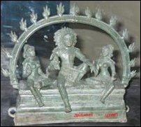 Aiyanaar with two consorts