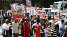 Indians of South Africa demonstration