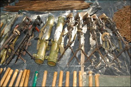 LTTE seizes arms, ammunitions from SLA in Vanni