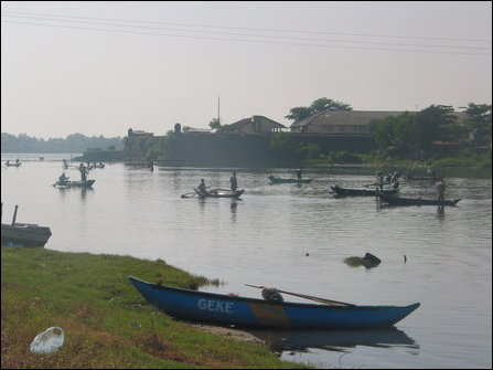 Batticaloa Fort and lagoon